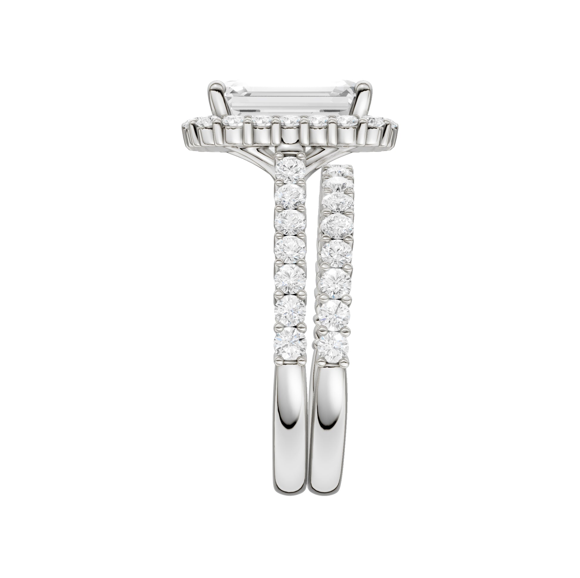 14K 4.00CT Diamond Bridal Set