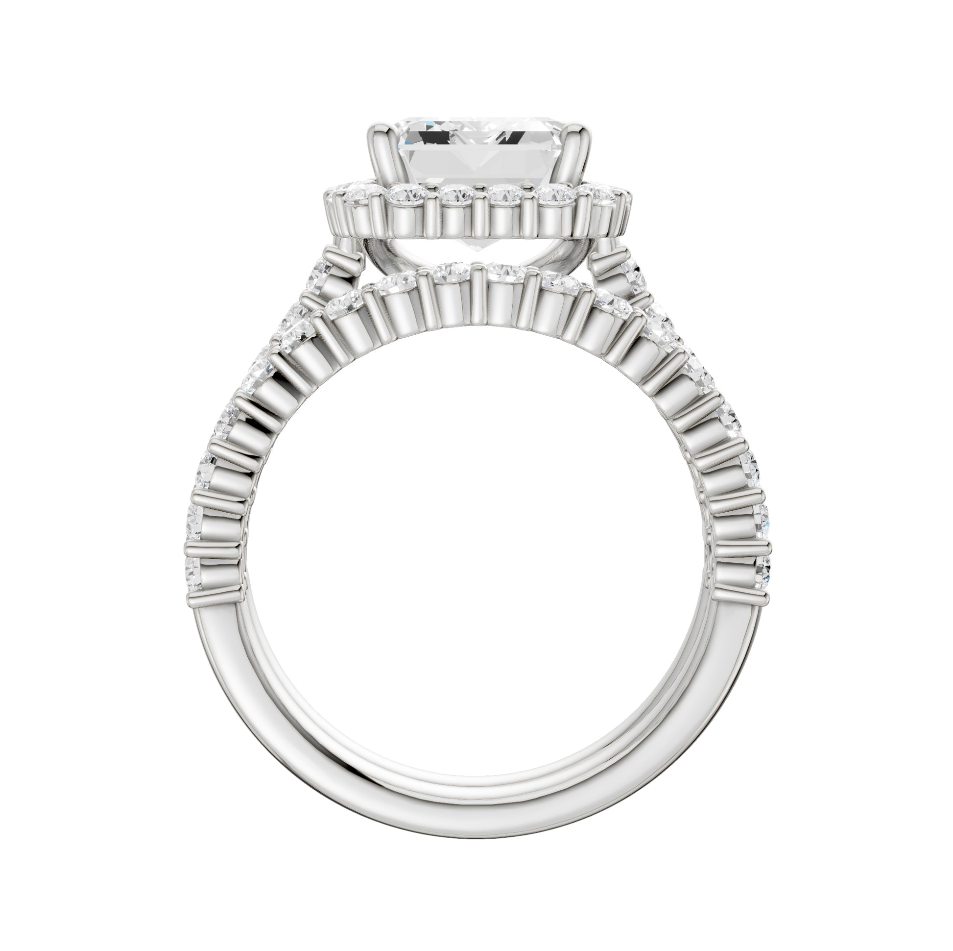 14K 4.00CT Diamond Bridal Set