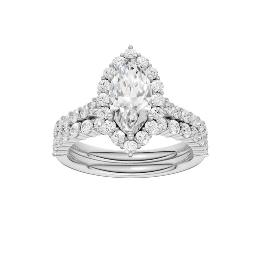 14K 2.00CT Diamond Bridal Set