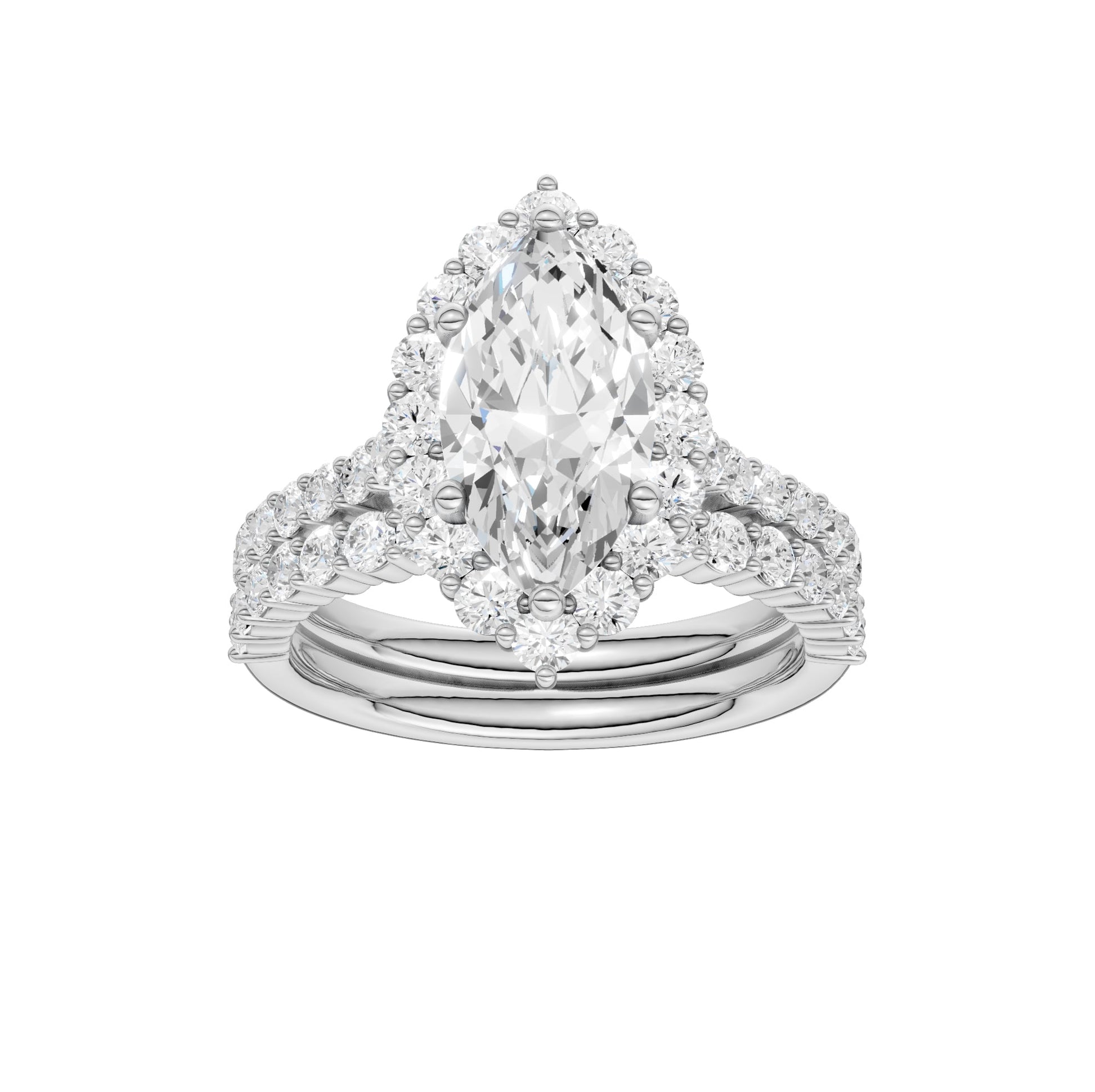 14K 3.00CT Diamond Bridal Set