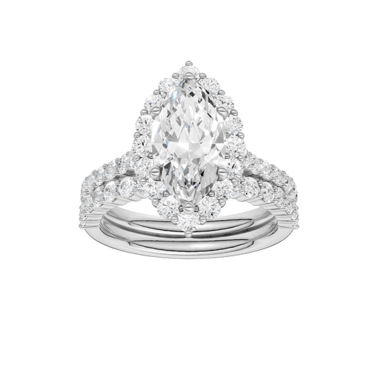 14K 3.00CT Diamond Bridal Set
