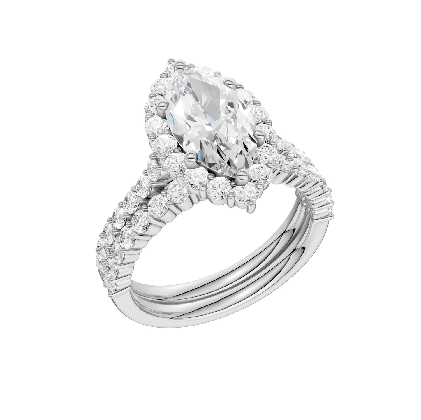14K 3.00CT Diamond Bridal Set
