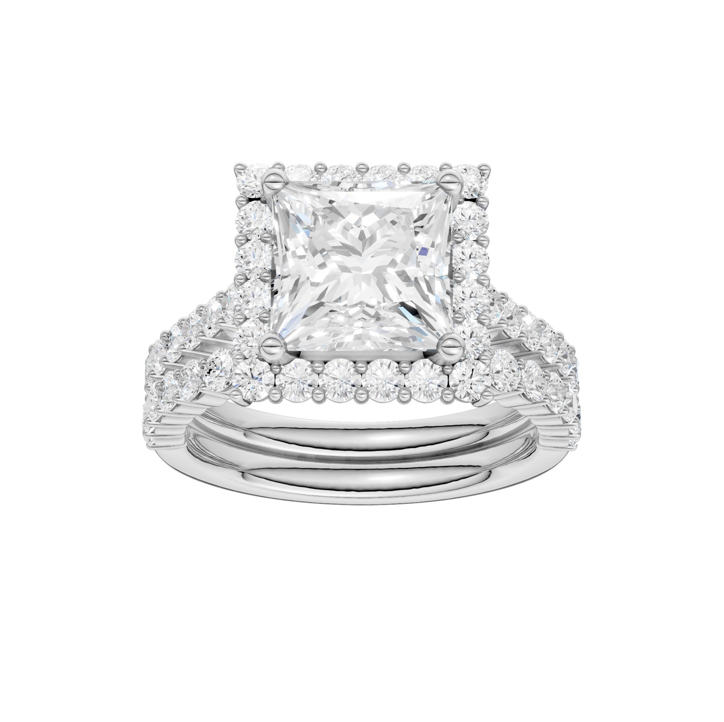 14K 4.00CT Diamond Bridal Set
