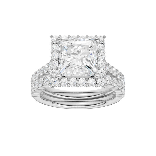 14K 4.00CT Diamond Bridal Set