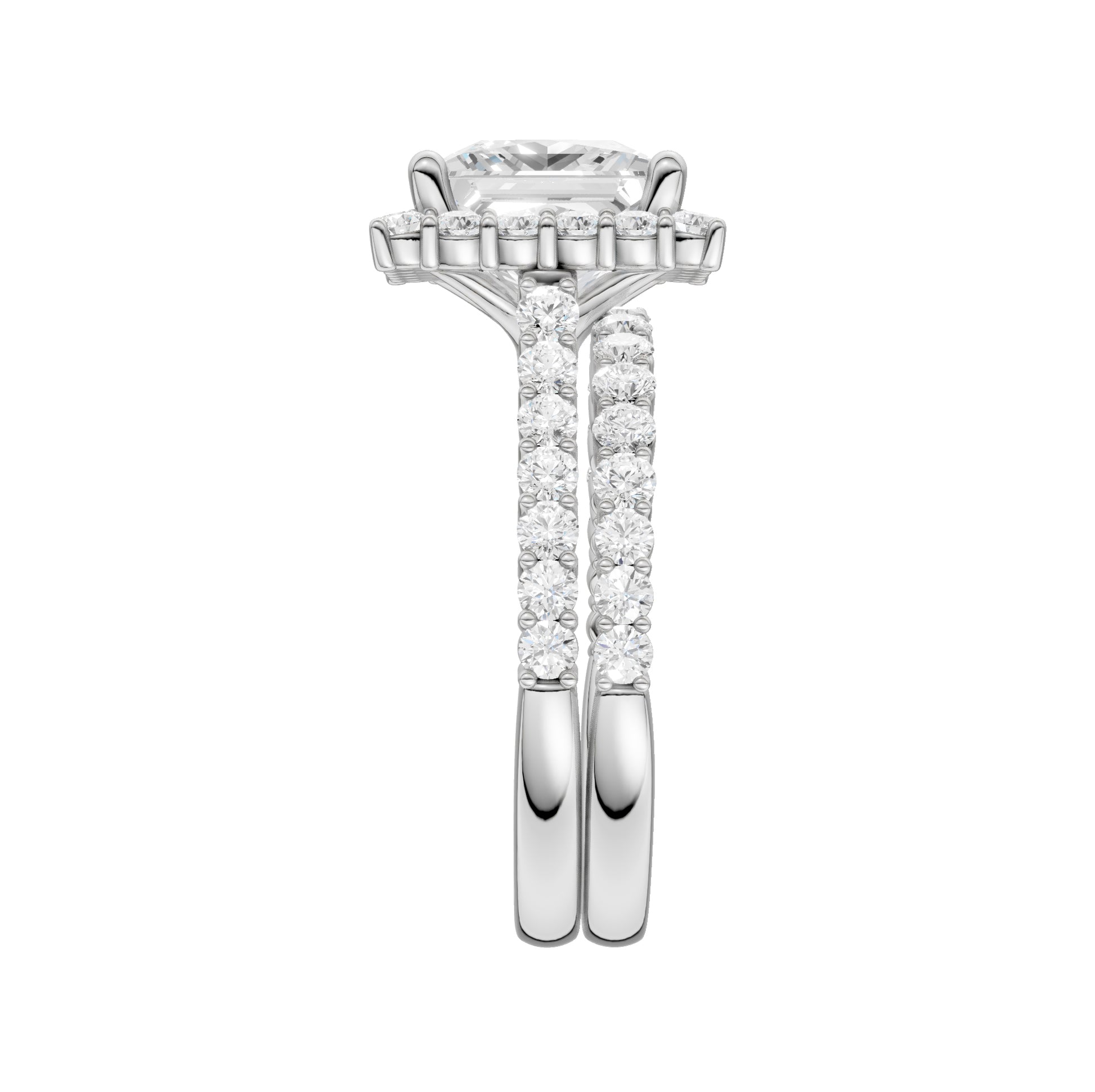 14K 4.00CT Diamond Bridal Set
