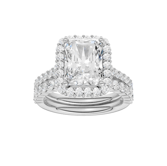 14K 4.00CT Diamond Bridal Set