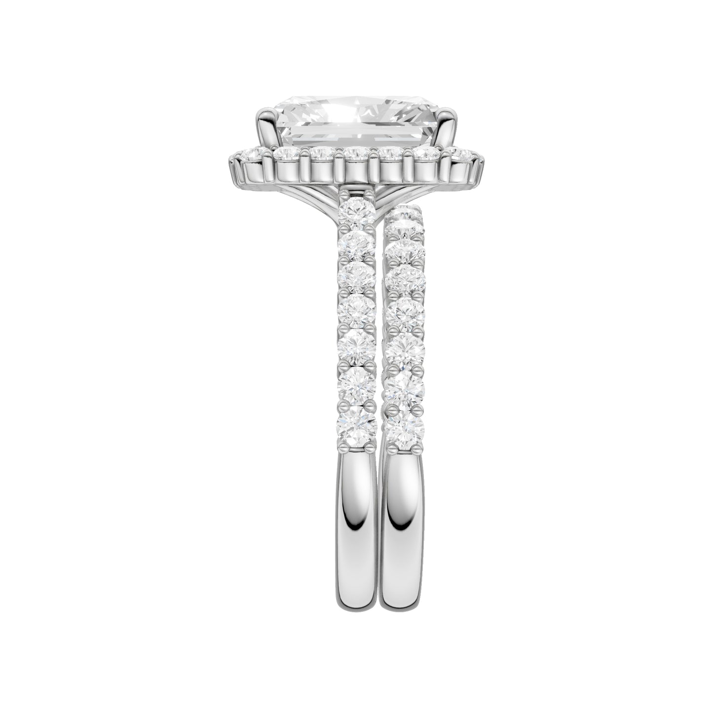 14K 4.00CT Diamond Bridal Set