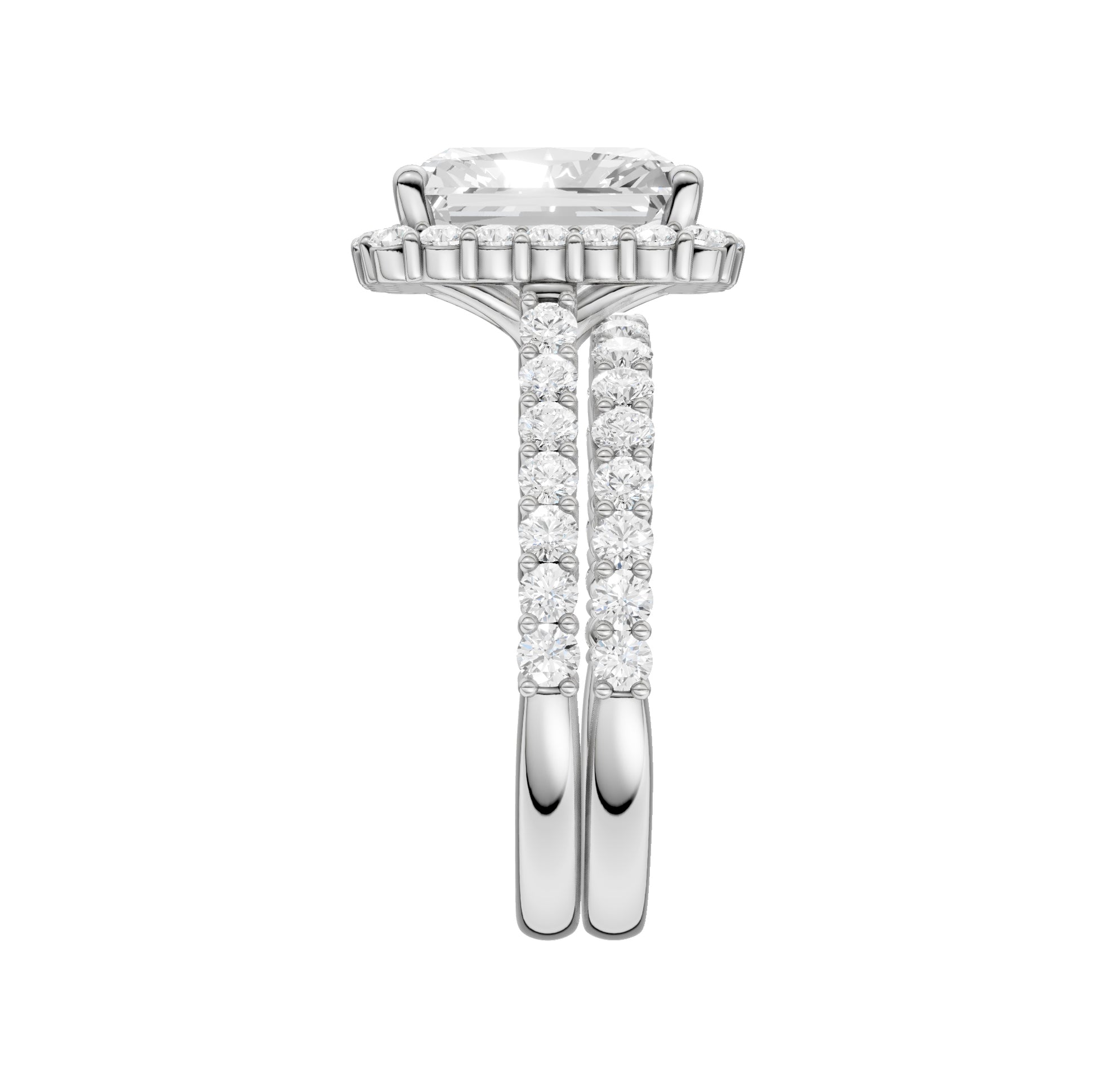 14K 4.00CT Diamond Bridal Set