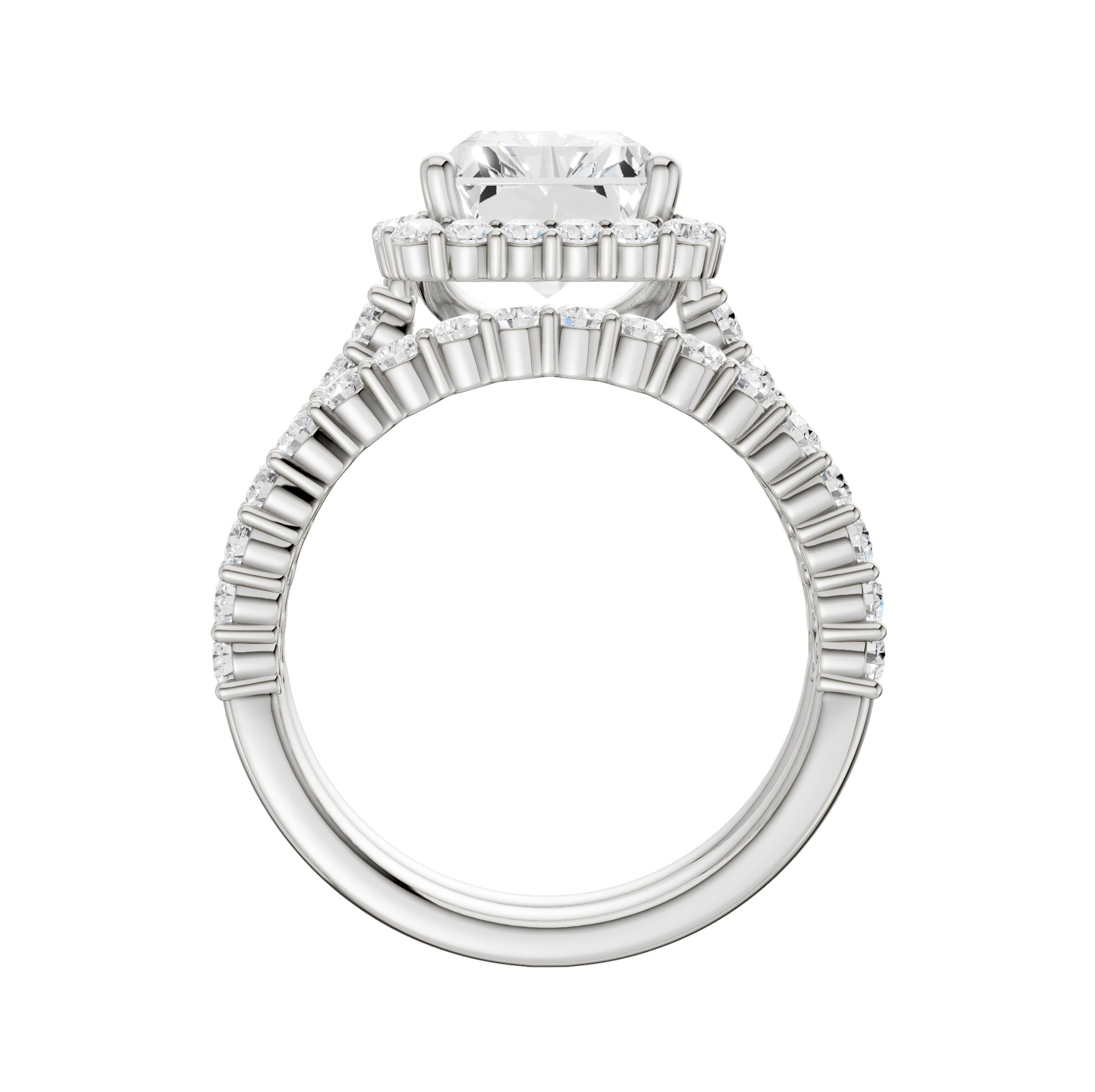 14K 4.00CT Diamond Bridal Set