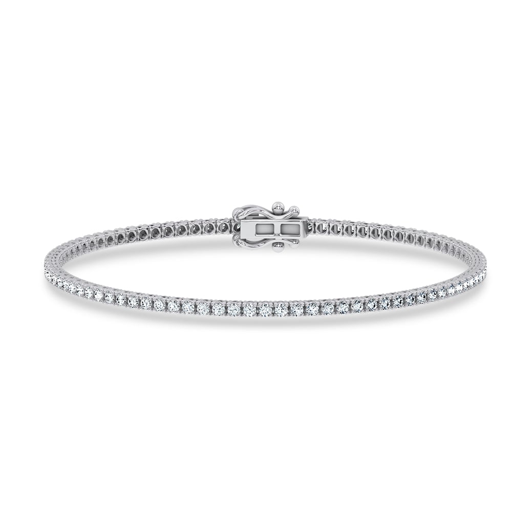 14K 1.00CT Certified Lab Grown Diamond Bracelet