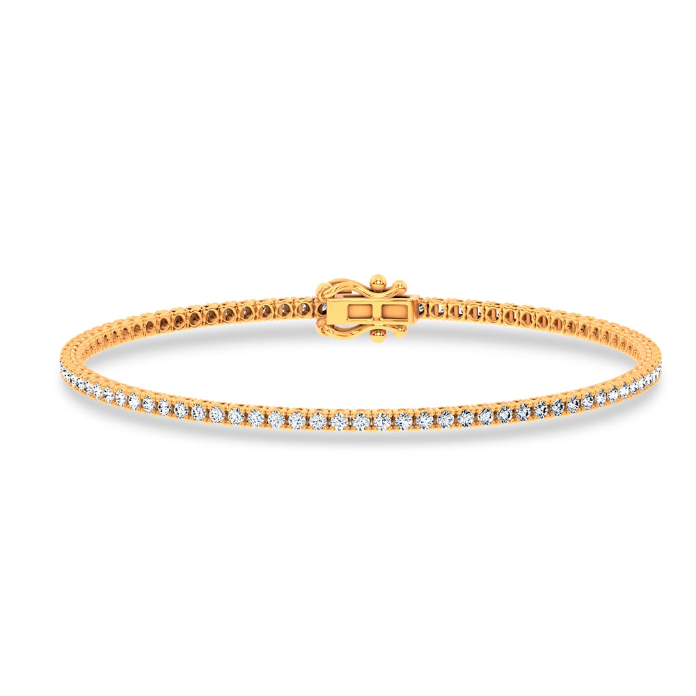 14K 1.00CT Certified Lab Grown Diamond Bracelet