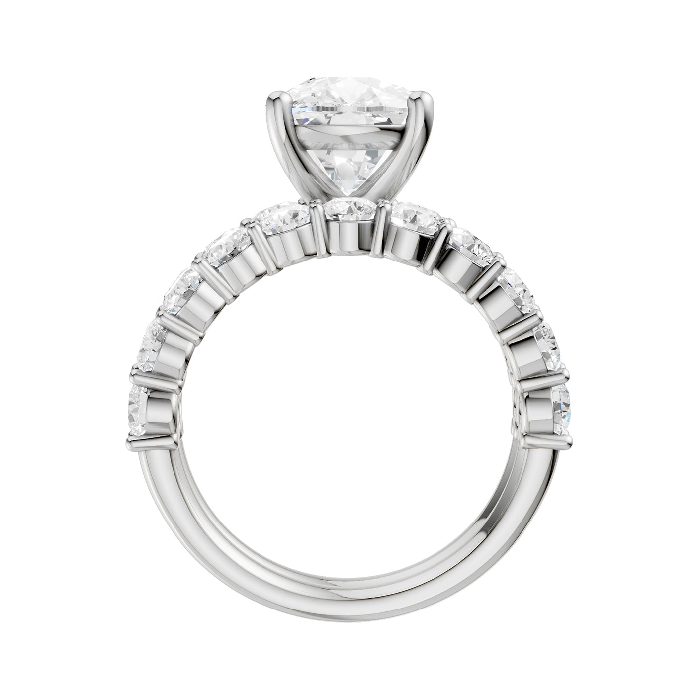 14K 6.00CT Certified Lab Grown Diamond Bridal Set