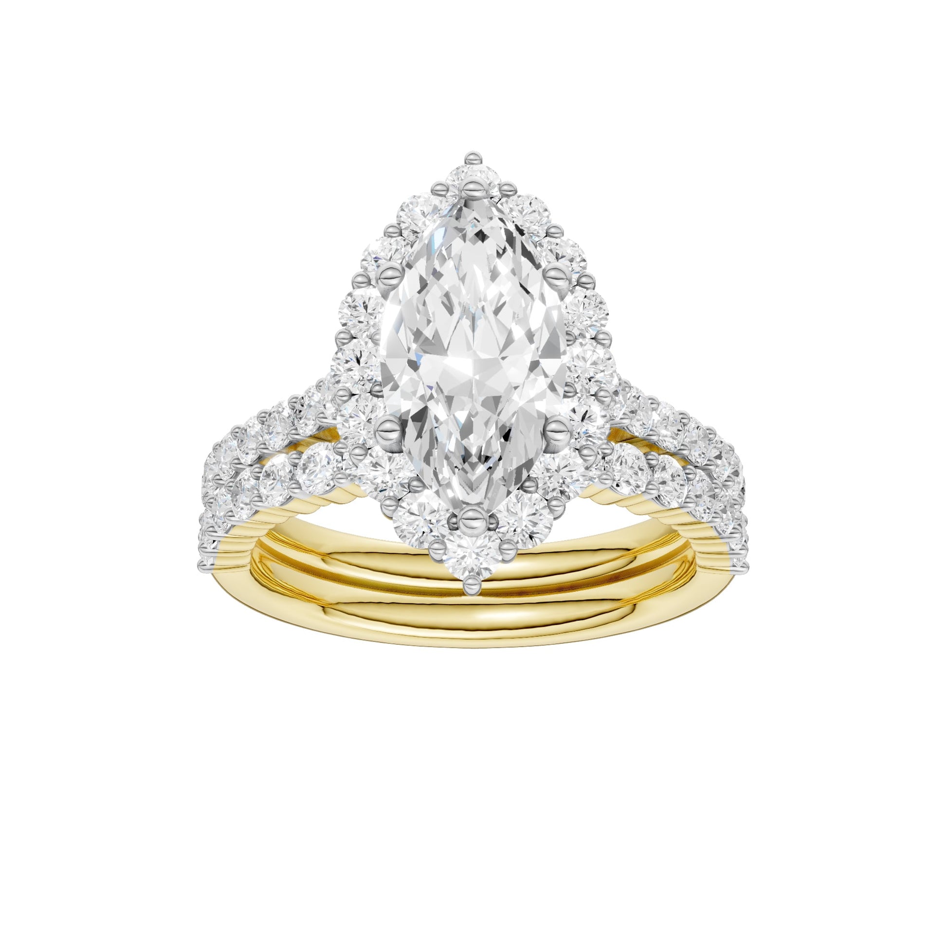 14K 3.00CT Diamond Bridal Set