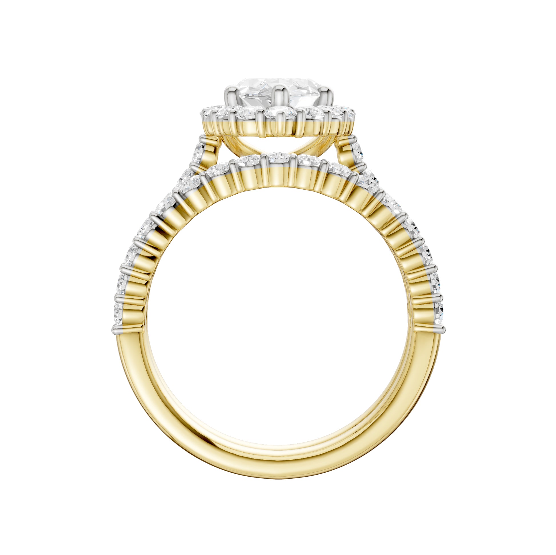 14K 3.00CT Diamond Bridal Set