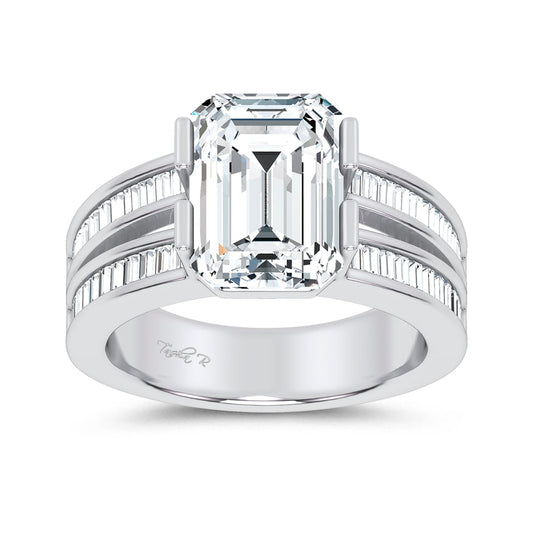 14K 5.46CT Diamond Engagement Ring