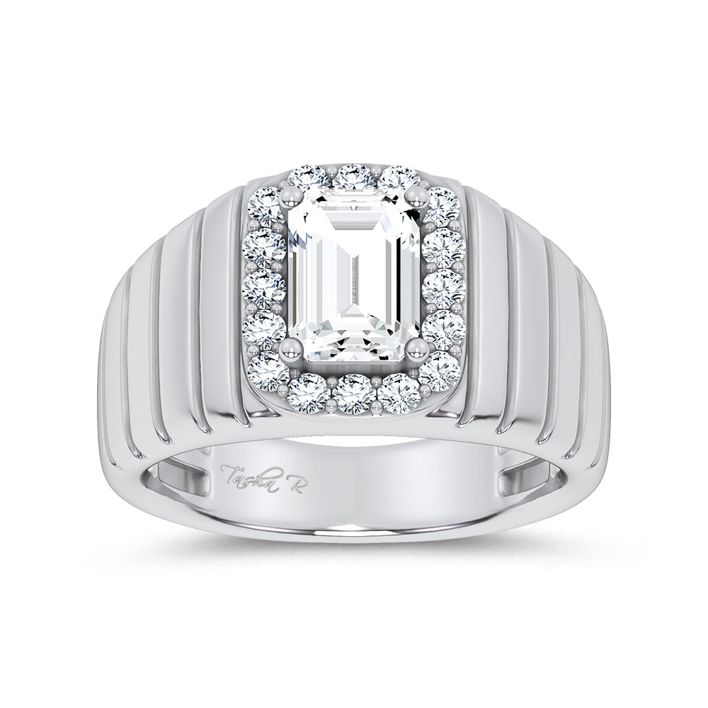 14K 2.60CT Certified Lab Grown Mens Ring