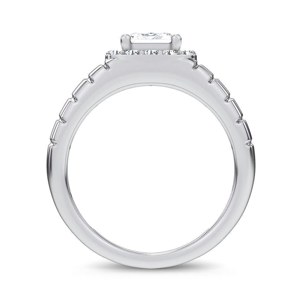 14K 2.60CT Certified Lab Grown Mens Ring