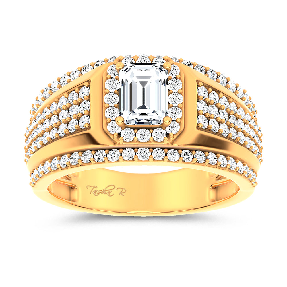 14K 2.00CT Certified Lab Grown Mens Ring
