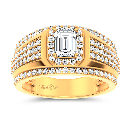 14K 2.00CT Certified Lab Grown Mens Ring