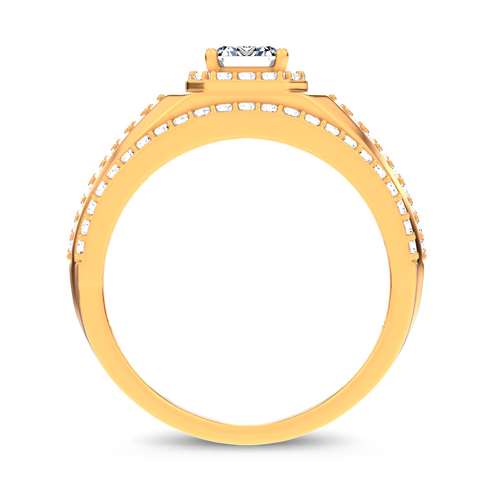 14K 2.00CT Certified Lab Grown Mens Ring