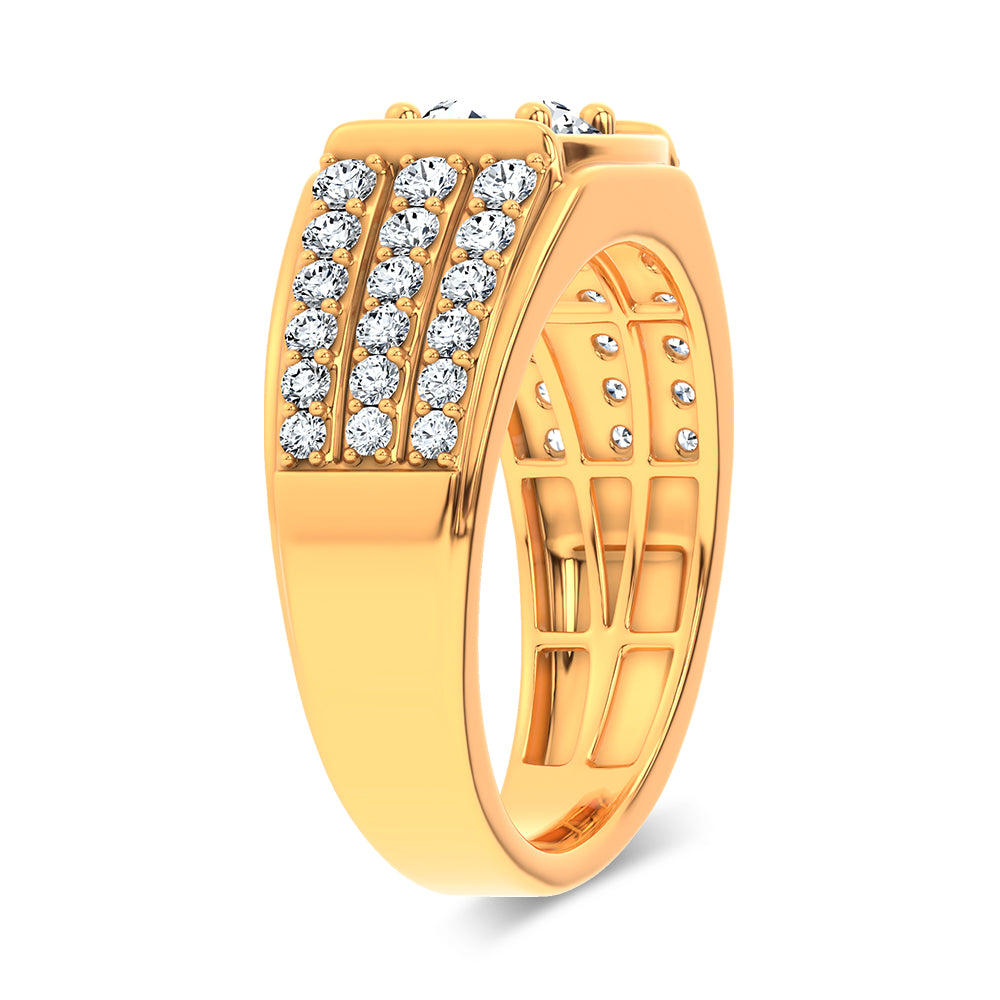 14K 2.00CT Certified Lab Grown Mens Ring