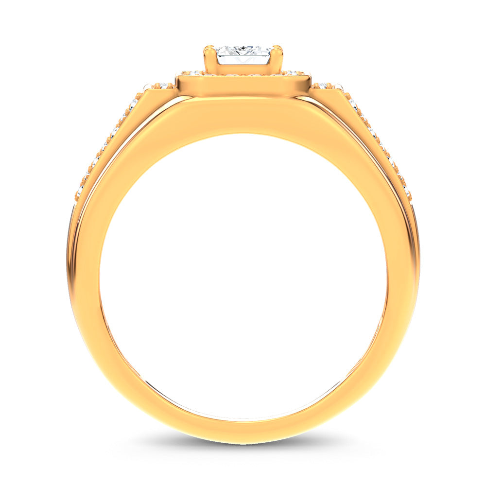 14K 1.82CT Certified Lab Grown Mens Ring