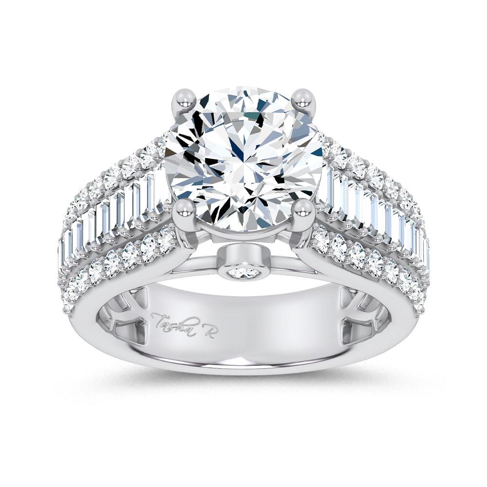 14K 3.75CT Certified Lab Grown Engagement Ring