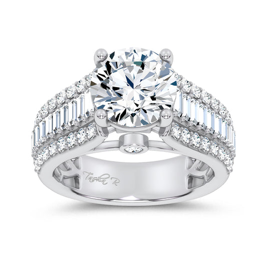 14K 3.75CT Certified Lab Grown Engagement Ring
