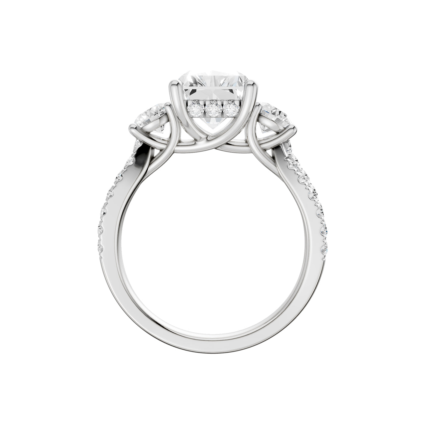 14K 4.00CT Lab Grown Diamond Engagement Ring