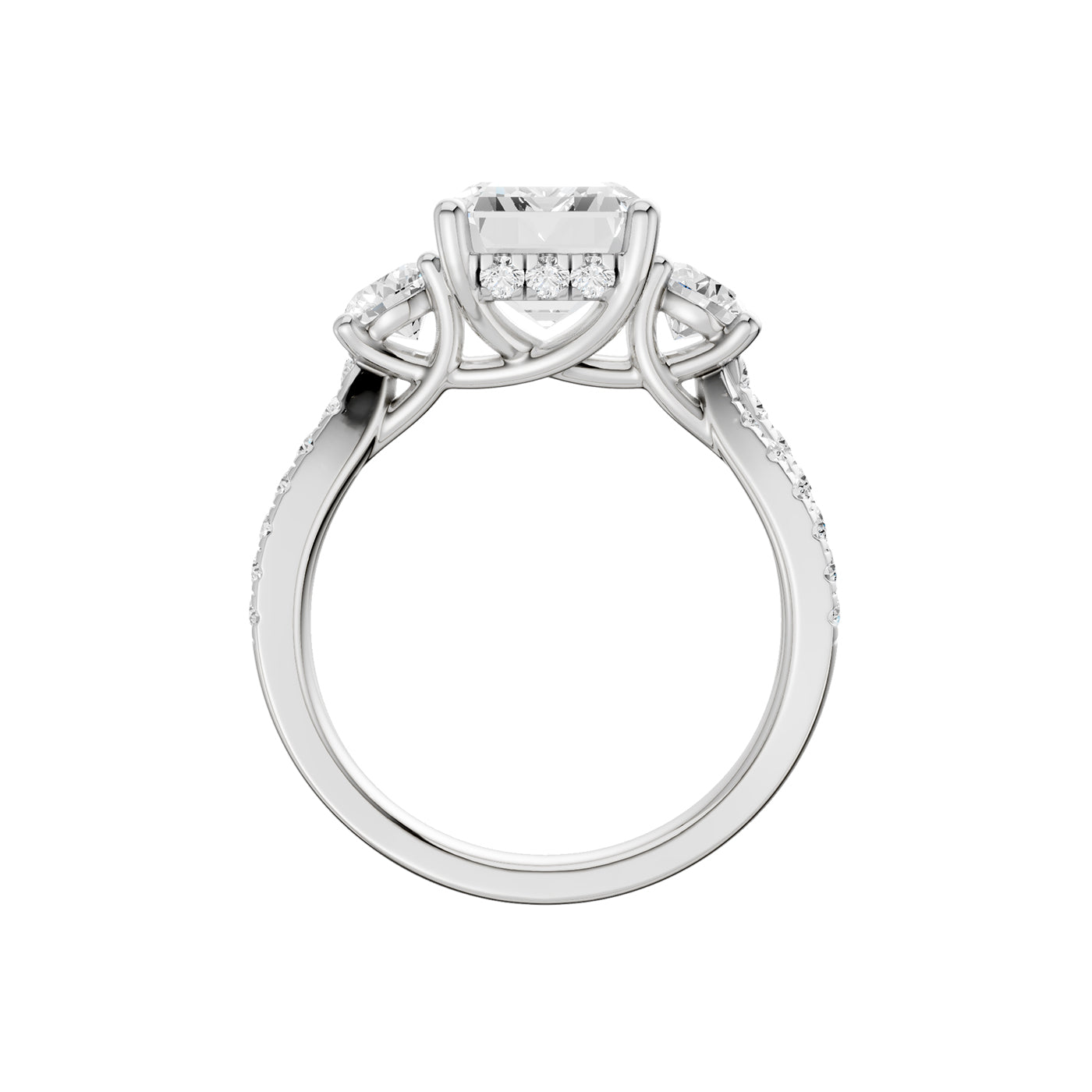 14K 4.00CT Lab Grown Diamond Engagement Ring