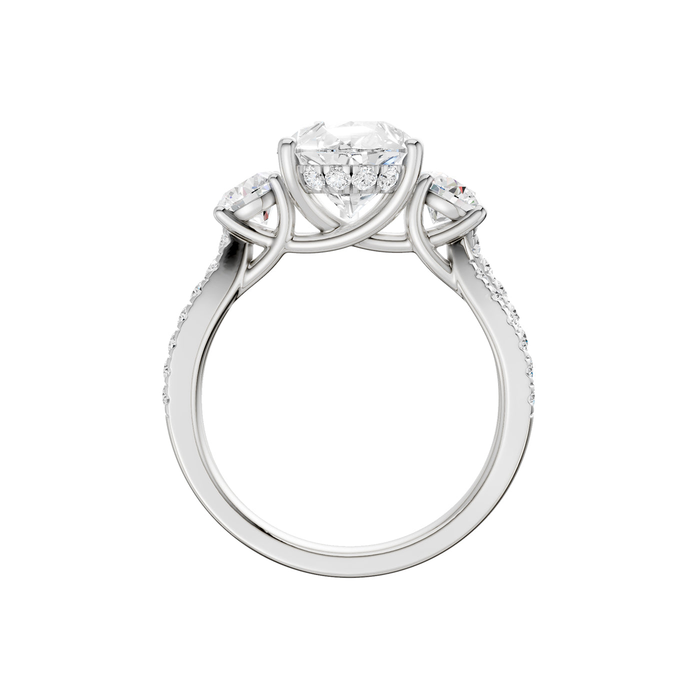 14K 4.00CT Lab Grown Diamond Engagement Ring