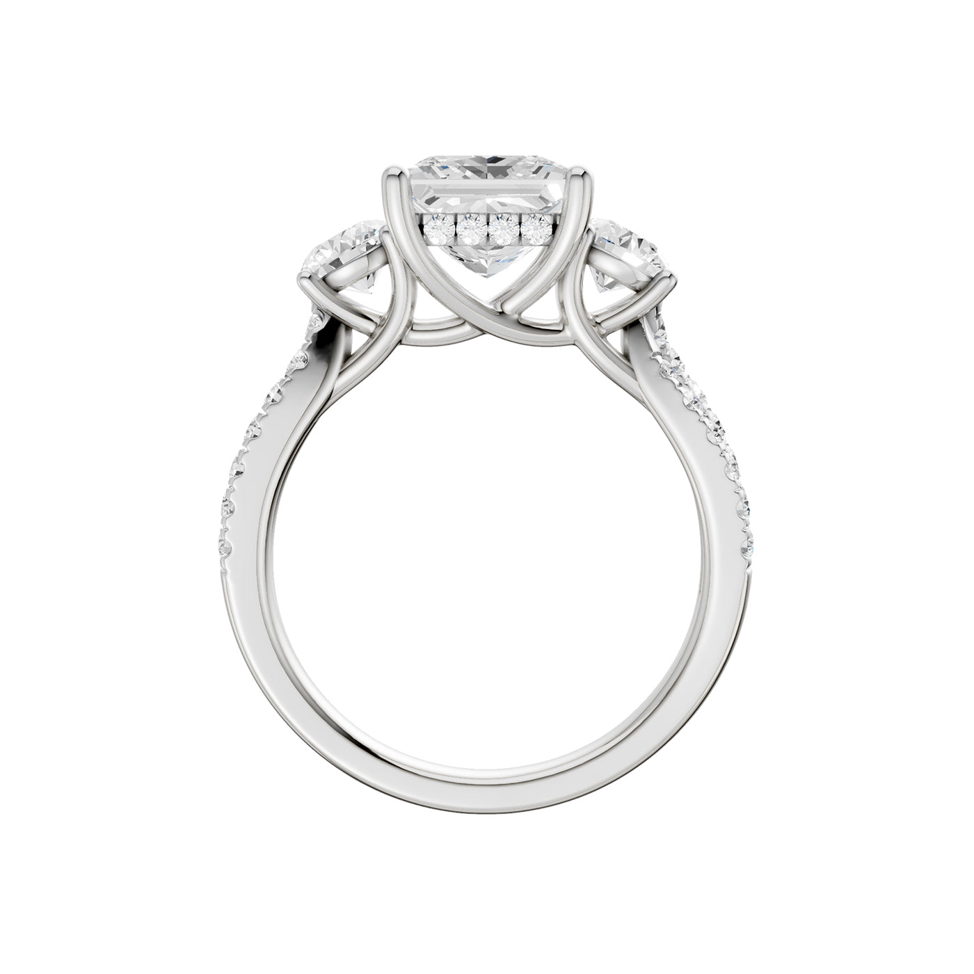 14K 4.00CT Lab Grown Diamond Engagement Ring