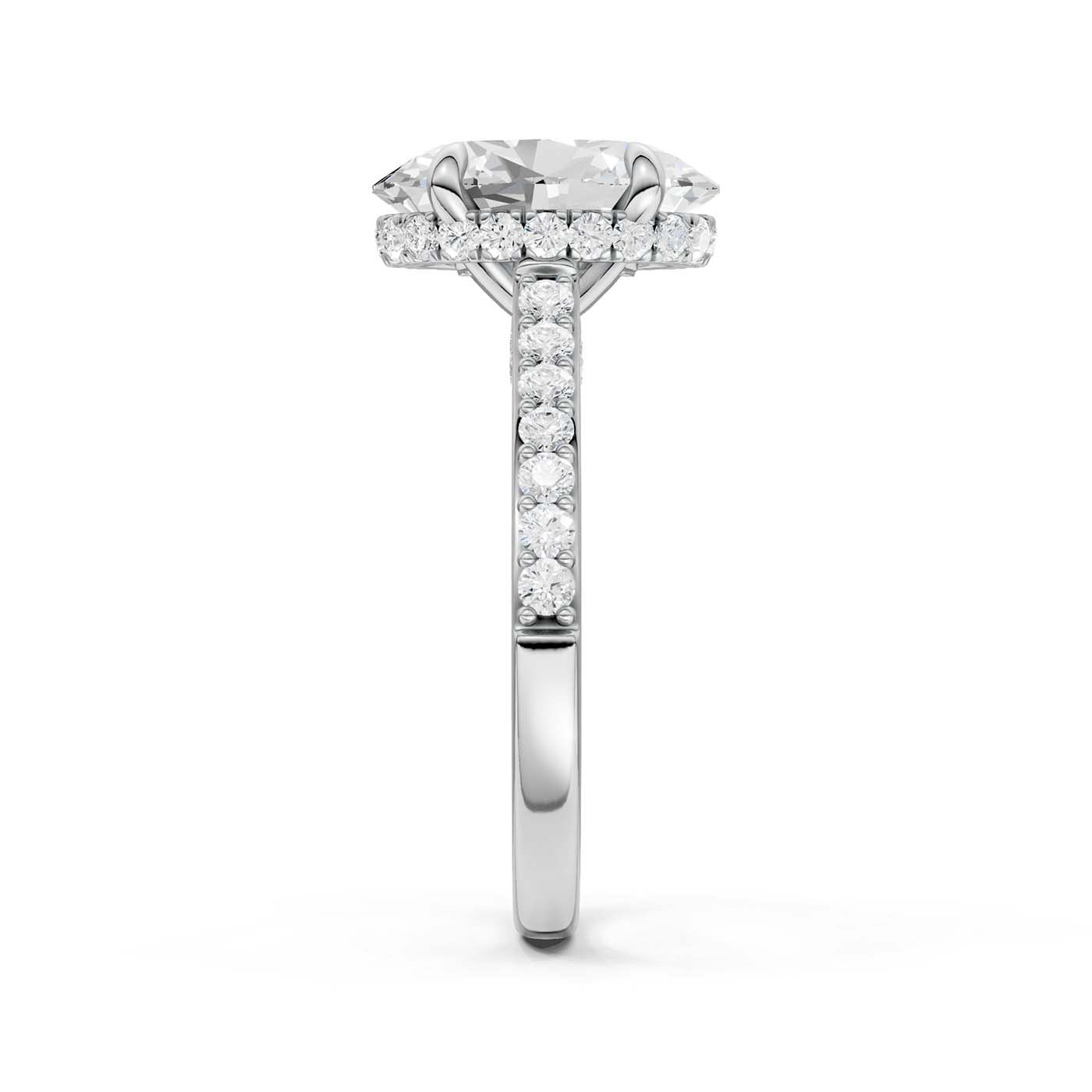 14K 3.50CT Lab Grown Diamond Engagement Ring