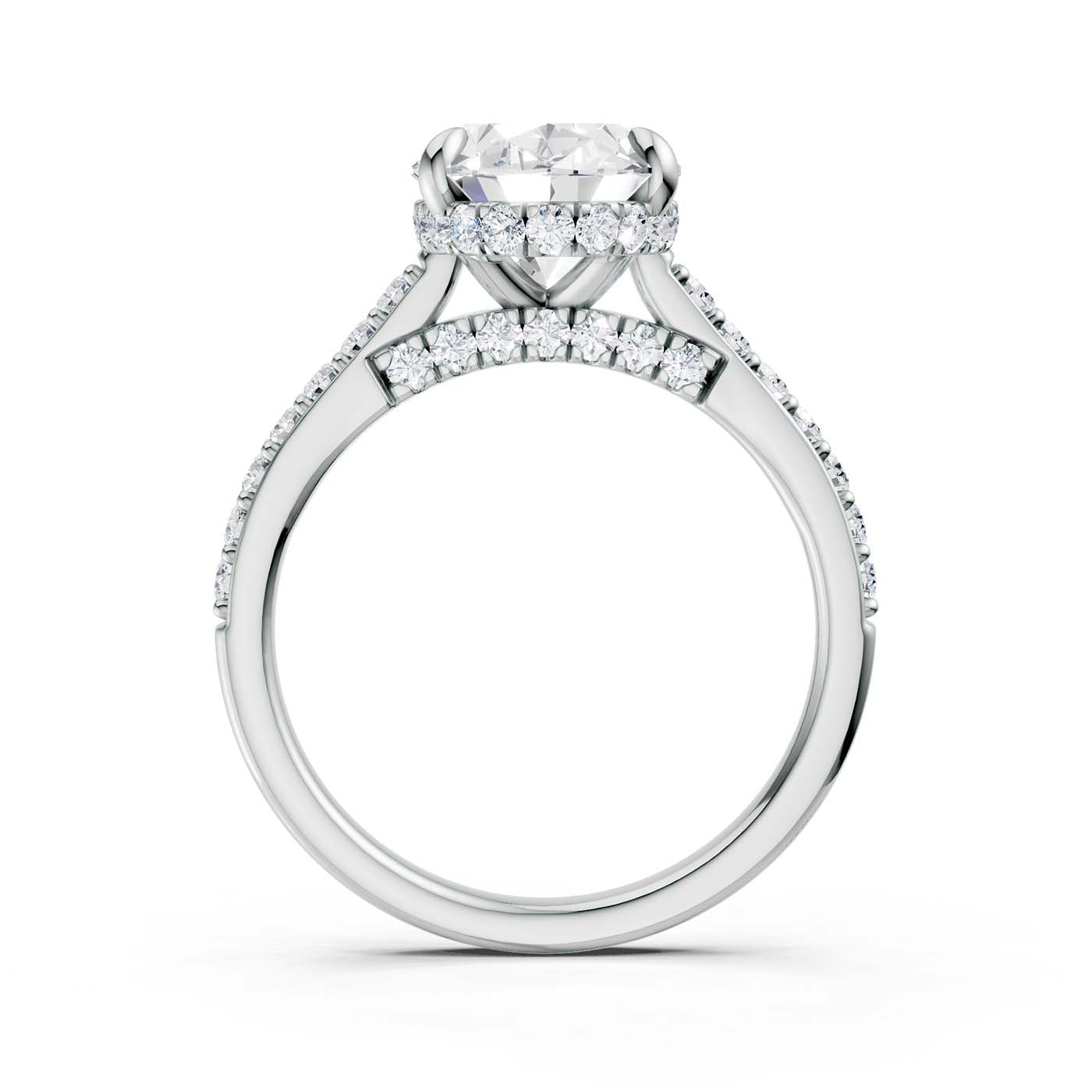 14K 3.50CT Lab Grown Diamond Engagement Ring