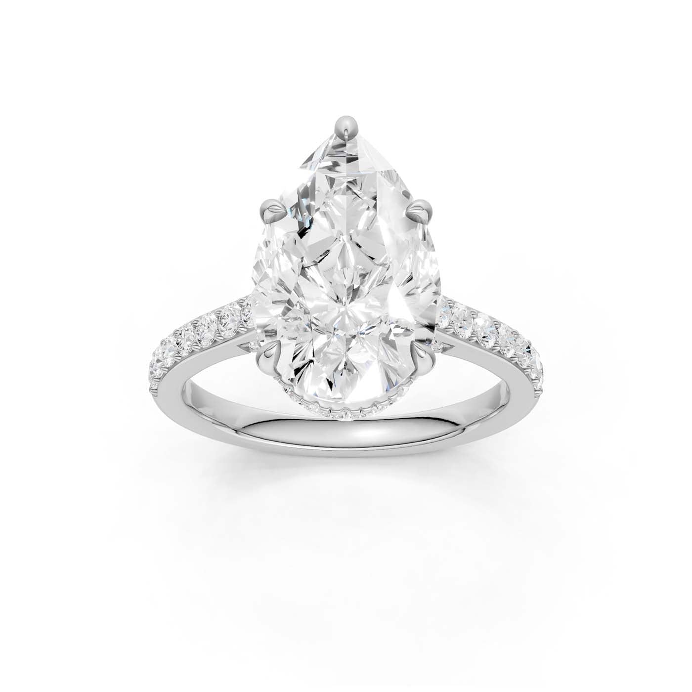 14K 4.50CT Lab Grown Diamond Engagement Ring