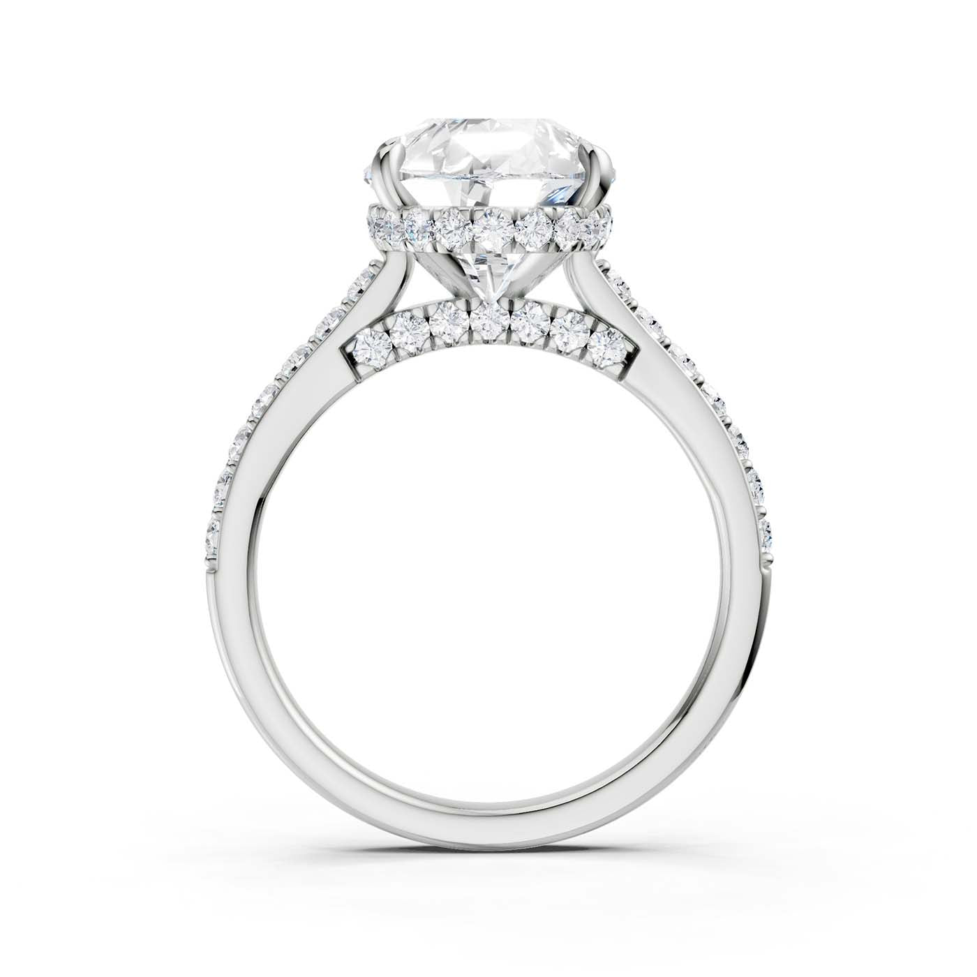14K 4.50CT Lab Grown Diamond Engagement Ring