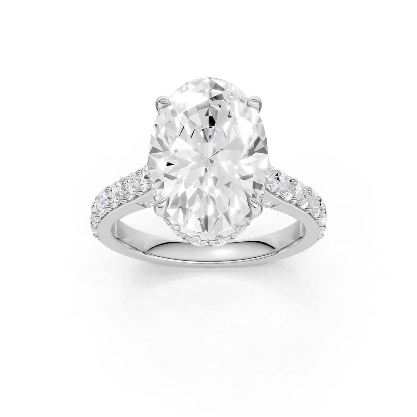 14K 6.00CT Lab Grown Diamond Engagement Ring