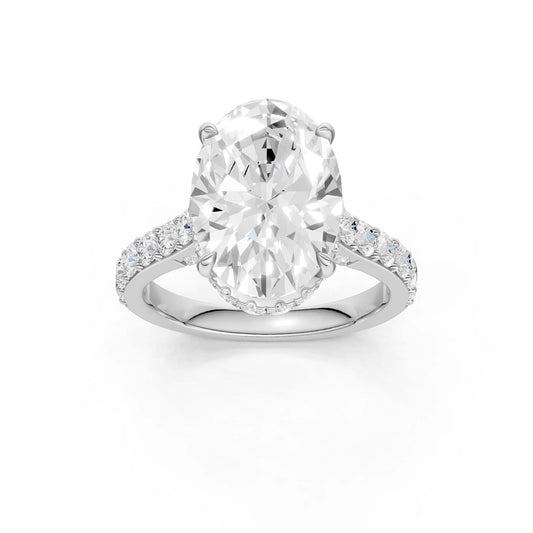 14K 6.00CT Lab Grown Diamond Engagement Ring