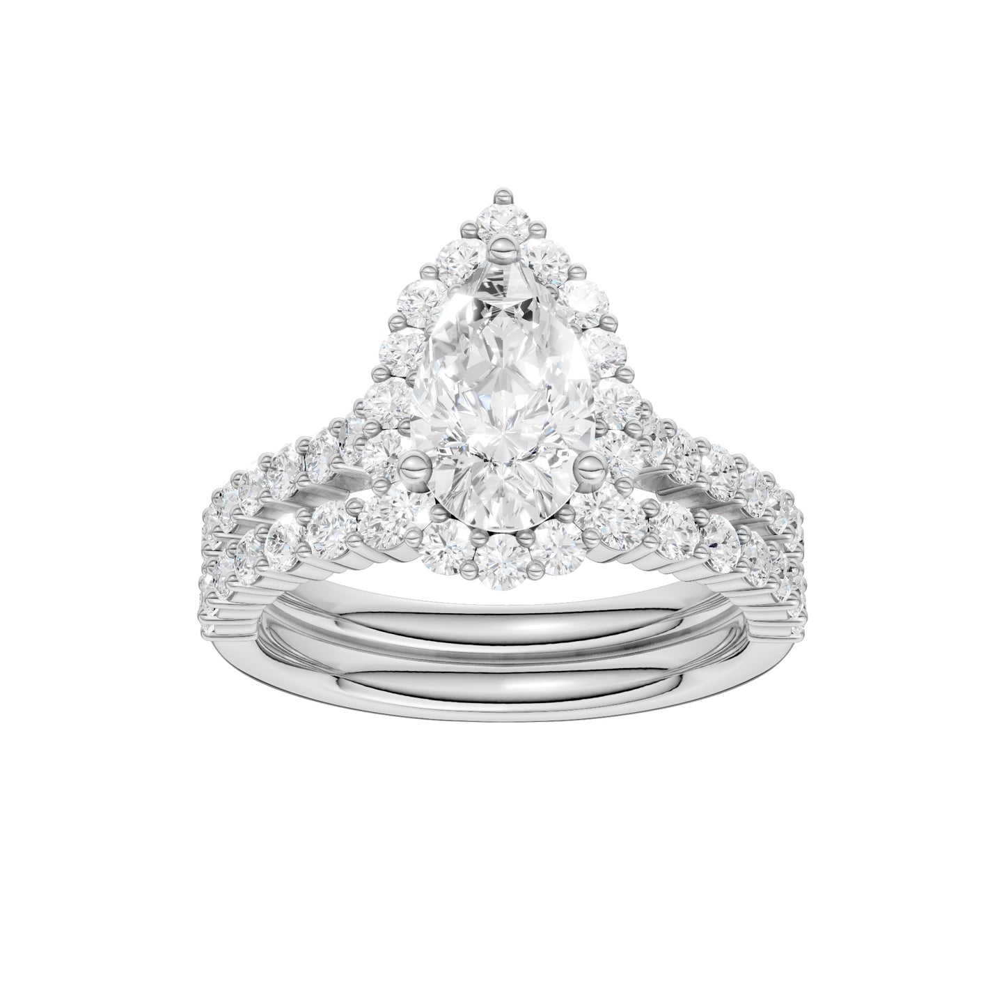 14K 2.00CT Diamond Bridal Set