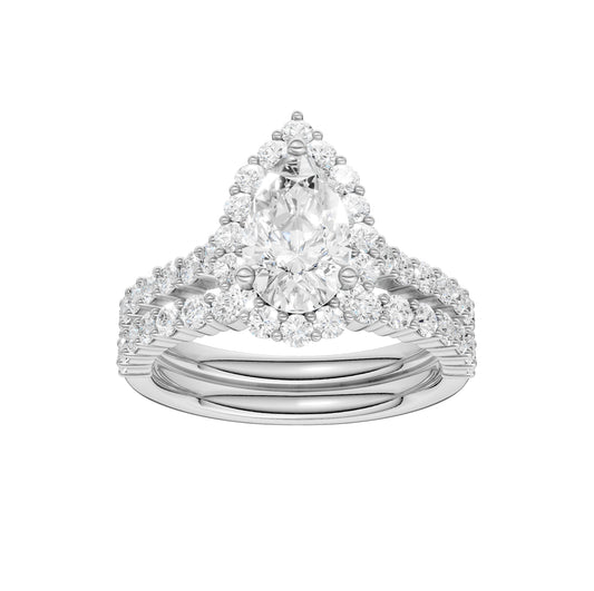 14K 2.00CT Diamond Bridal Set