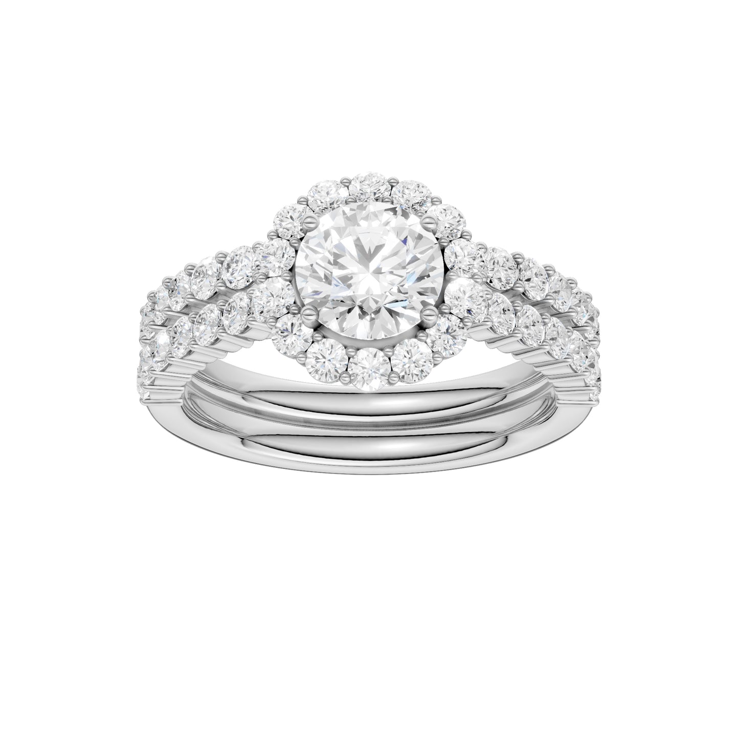 14K 2.00CT Diamond Bridal Set