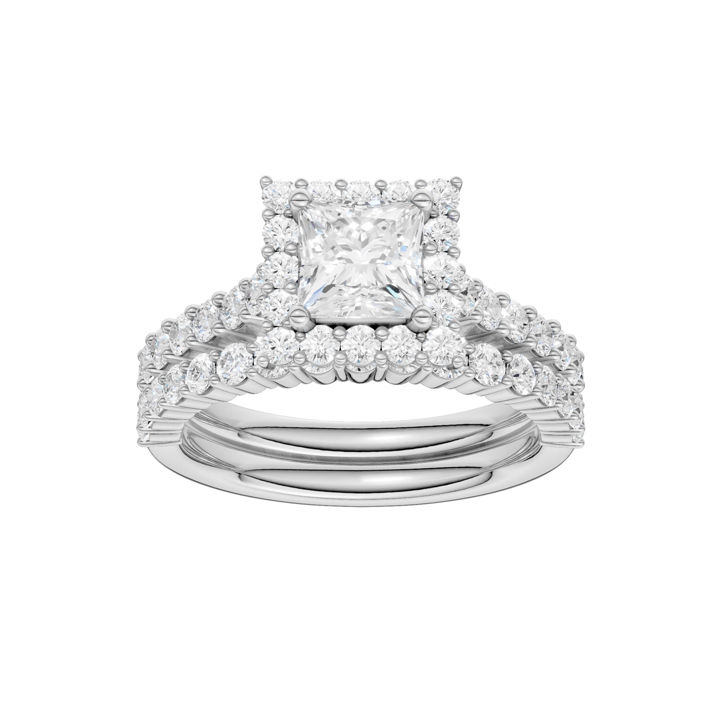 14K 2.00CT Diamond Bridal Set