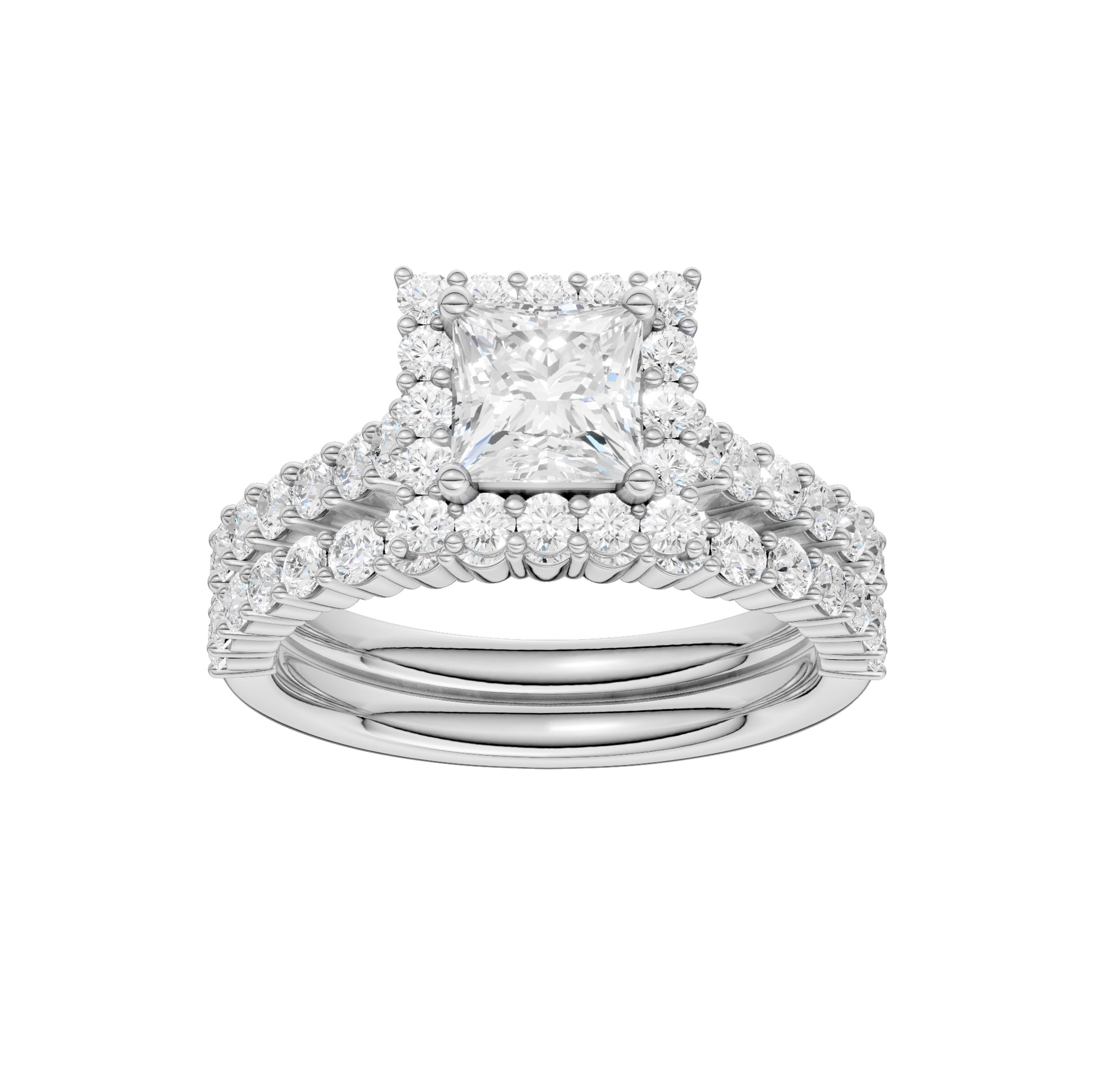 14K 2.00CT Diamond Bridal Set