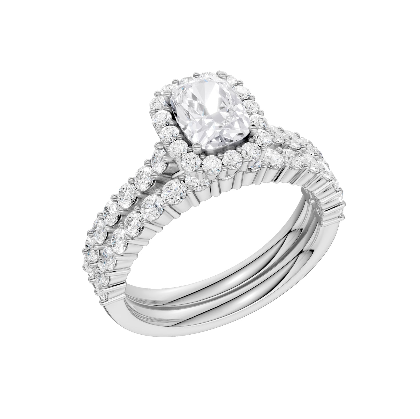 14K 2.00CT Diamond Bridal Set