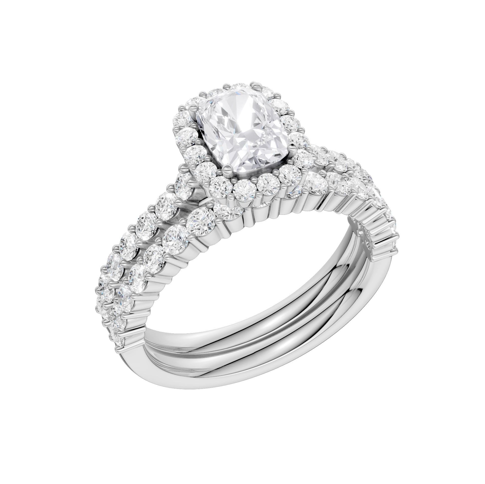 14K 2.00CT Diamond Bridal Set