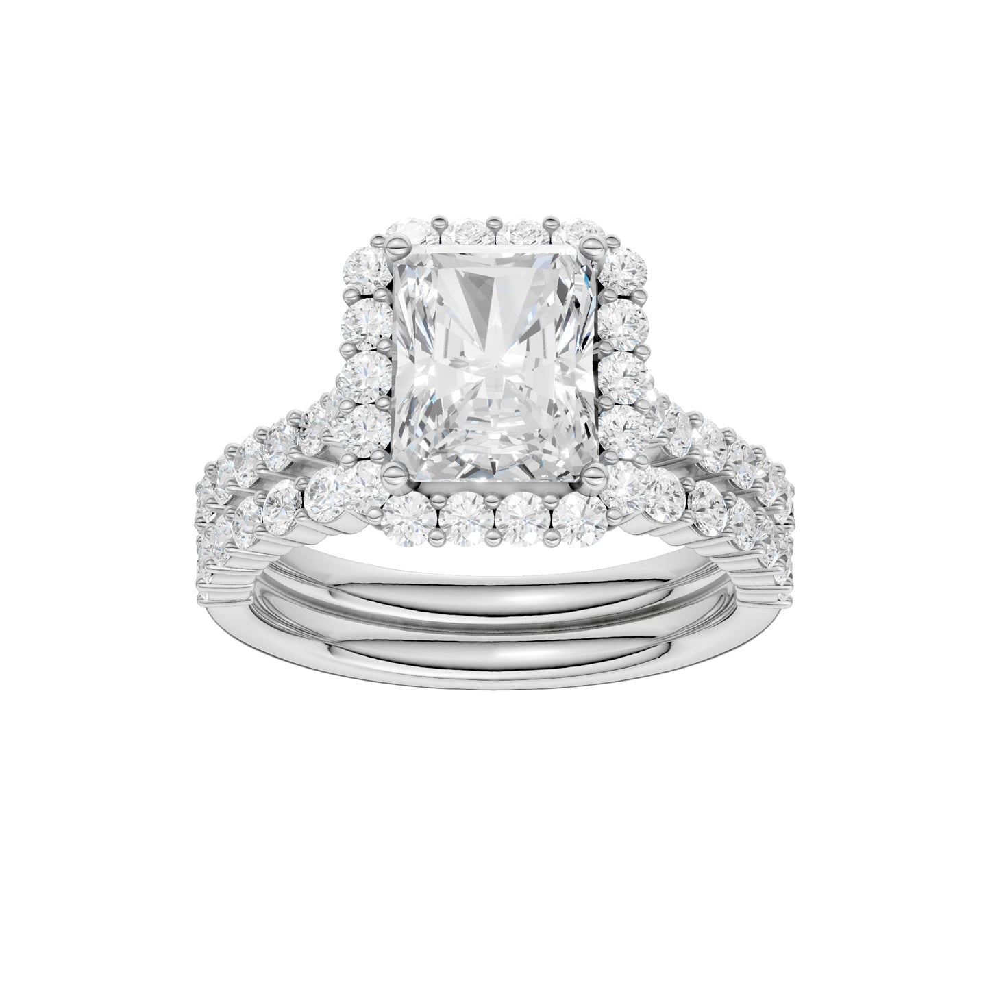 14K 3.00CT Diamond Bridal Set