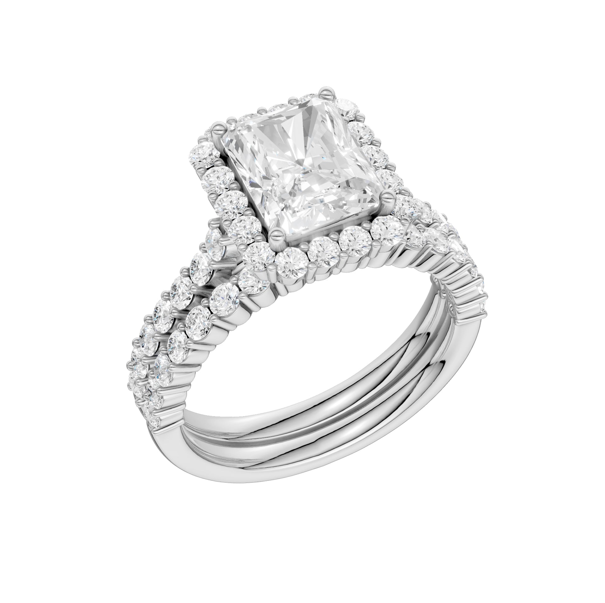 14K 3.00CT Diamond Bridal Set