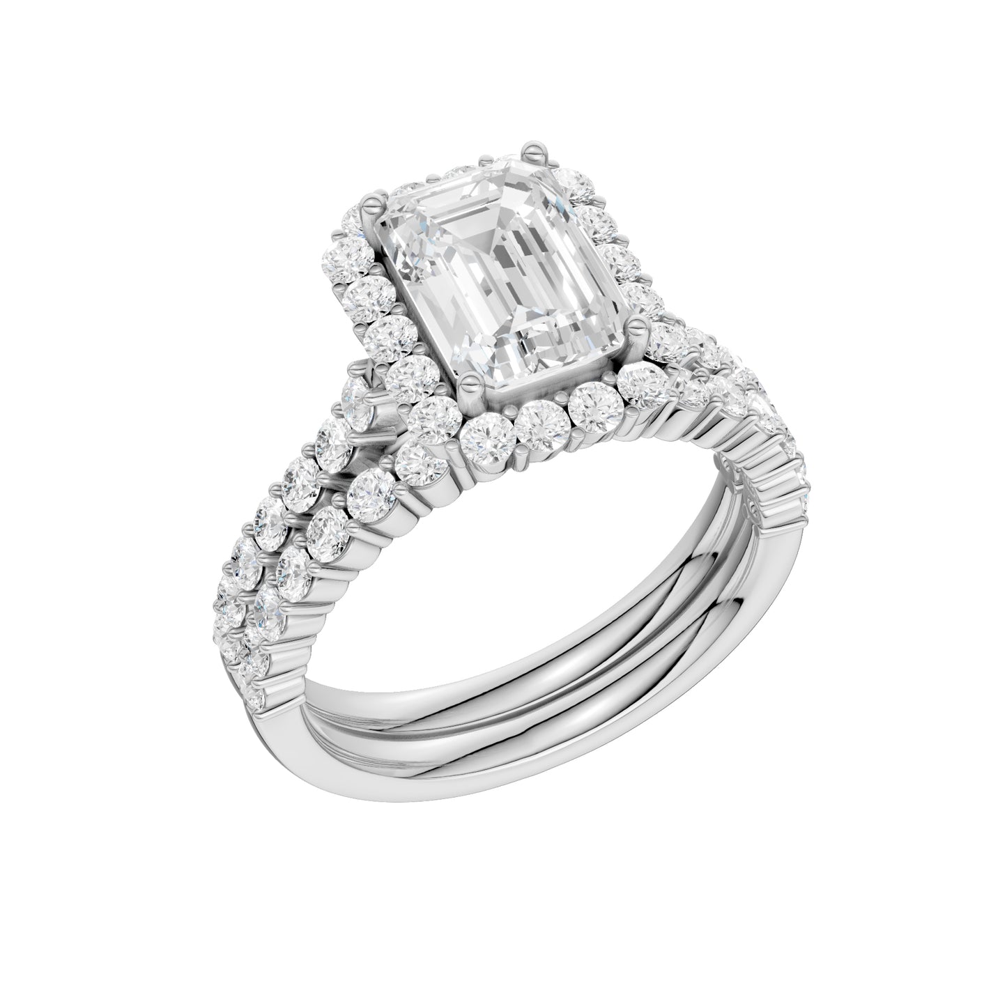 14K 3.00CT Diamond Bridal Set