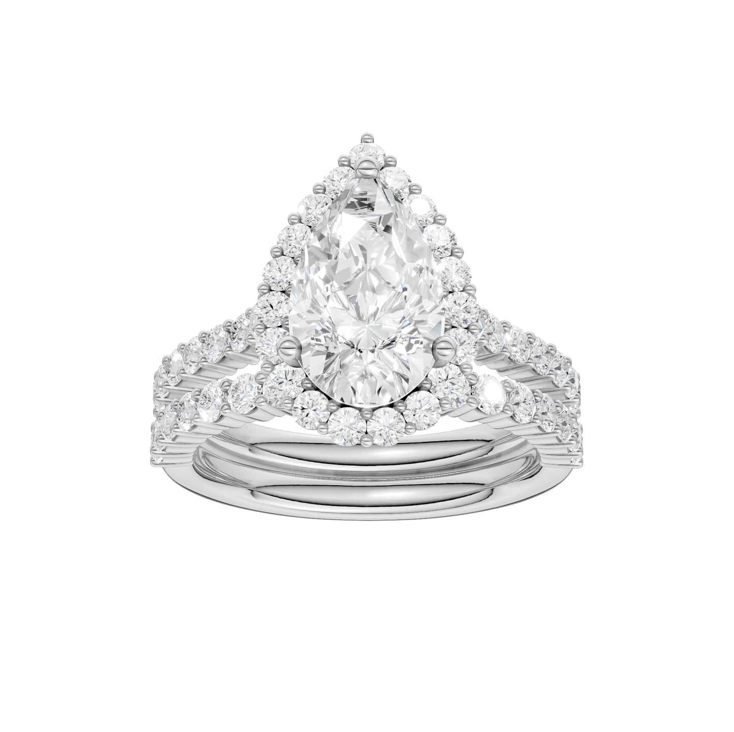 14K 3.00CT Diamond Bridal Set