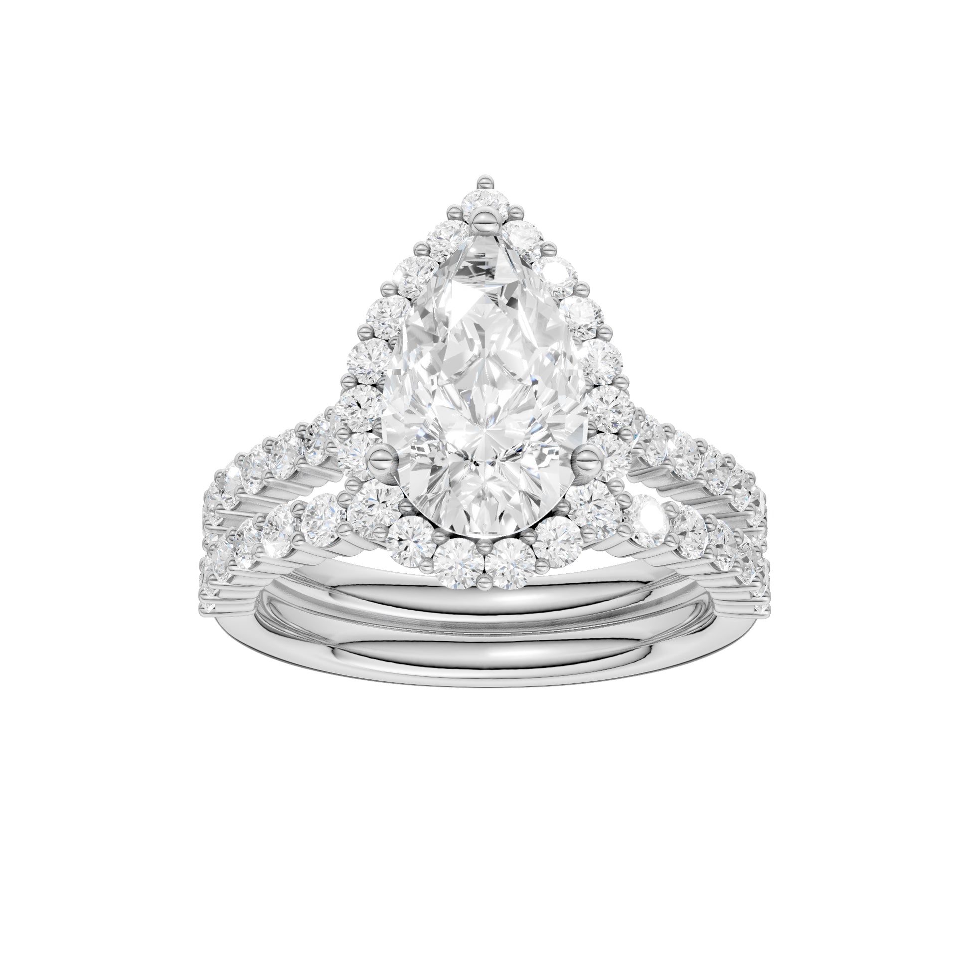 14K 3.00CT Diamond Bridal Set